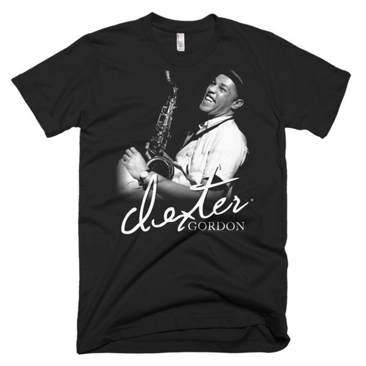 Dexter Gordon Signature T-Shirt: Blue Note Records "Go" Session (1962) (B&W)