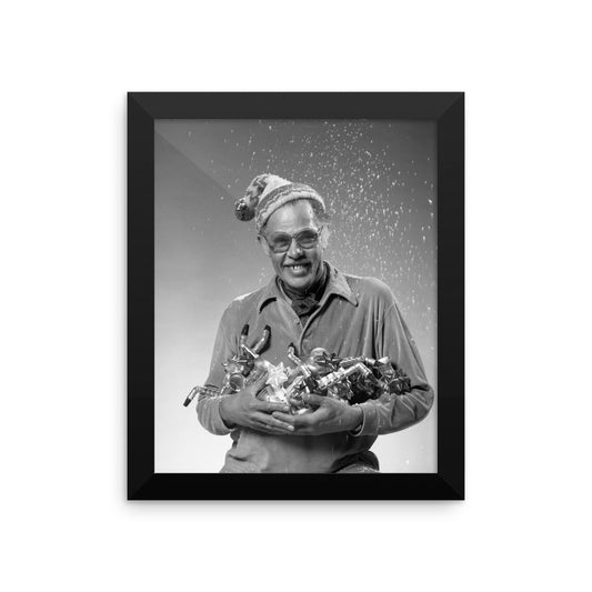 Framed Dexter Gordon Session Photo - "Have Yourself A Merry Little Christmas" (Columbia Records 1980)